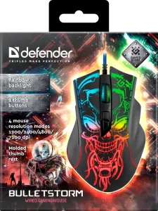 Defender - Vezetékes gamer egér Bulletstorm GM-928