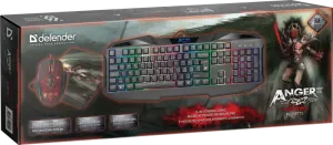 Defender - Gamer szett Anger MKP-019