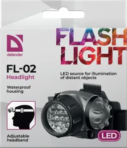 Defender - Fényszóró FL-02, LED, 3 modes