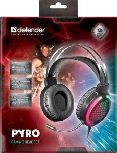 Defender - Gamer fejhallgató Pyro