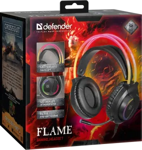 Defender - Gamer fejhallgató Flame
