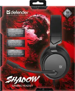 Defender - Gamer fejhallgató Shadow