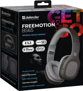 Defender - Vezeték nélküli sztereó headset FreeMotion B565