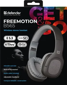 Defender - Vezeték nélküli sztereó headset FreeMotion B565