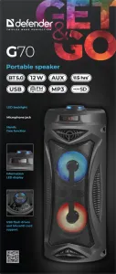 Defender - Hordozható hangszóró G70