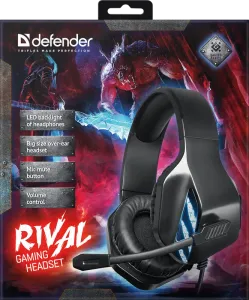 Defender - Gamer fejhallgató Rival