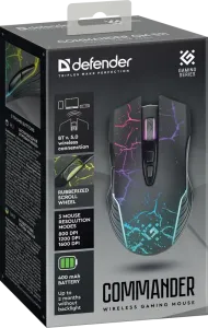 Defender - Vezeték nélküli gamer egér Commander GM-511