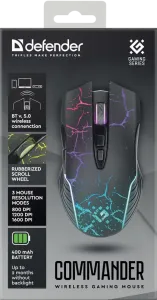 Defender - Vezeték nélküli gamer egér Commander GM-511