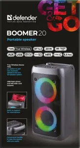 Defender - Hordozható hangszóró Boomer 20