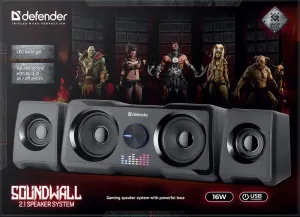 Defender - 2.1 Hangszórórendszer Soundwall