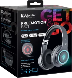 Defender - Vezeték nélküli sztereó headset FreeMotion B571