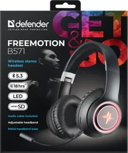 Defender - Vezeték nélküli sztereó headset FreeMotion B571