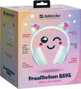 Defender - Vezeték nélküli sztereó headset FreeMotion B585