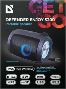 Defender - Hordozható hangszóró Enjoy S200