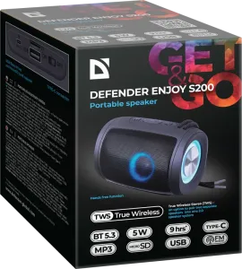 Defender - Hordozható hangszóró Enjoy S200