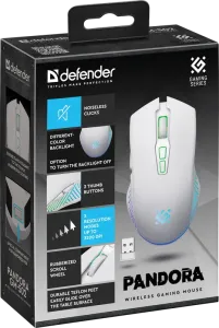 Defender - Vezeték nélküli gamer egér Pandora GM-502