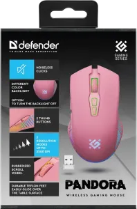 Defender - Vezeték nélküli gamer egér Pandora GM-502