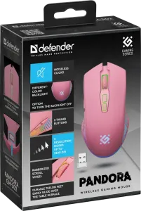 Defender - Vezeték nélküli gamer egér Pandora GM-502