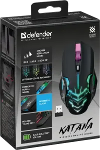 Defender - Vezeték nélküli gamer egér Katana GM-511