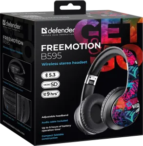 Defender - Vezeték nélküli sztereó headset FreeMotion B595