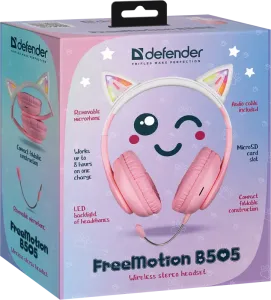 Defender - Vezeték nélküli sztereó headset FreeMotion B505