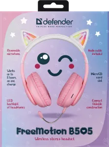 Defender - Vezeték nélküli sztereó headset FreeMotion B505