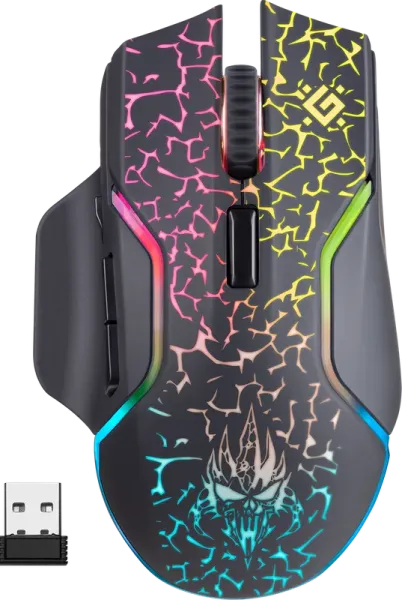 Defender - Vezeték nélküli gamer egér Oneshot GM-067